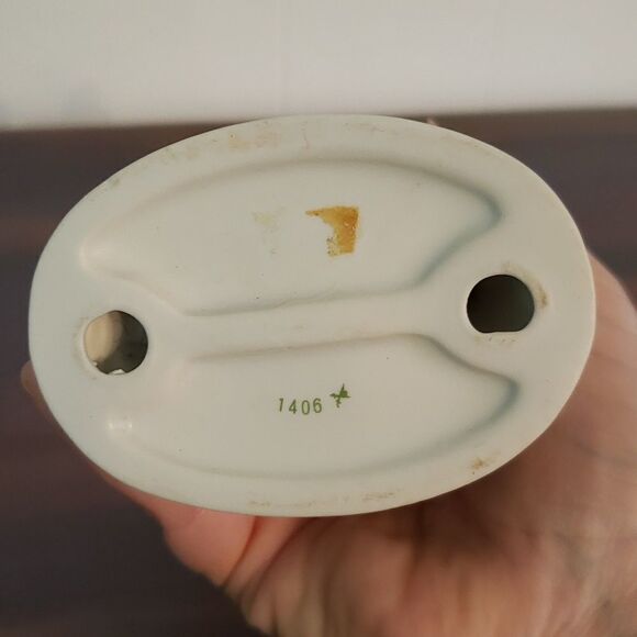 Vintage Homco Girl Holding Boy at Water Fountain Bisque Porcelain Figurine #1406 - Picture 9 of 11